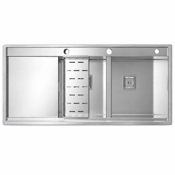سینک ظرفشویی دست ساز دو لگن کن مدل BCN 306 R0